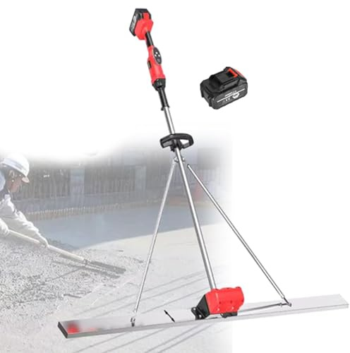 Kit vibrante per massetto in calcestruzzo, senza fili, con regolazione a 9 velocità e visualizzazione della potenza, strumento di finitura elettrico per livellamento delle superfici
