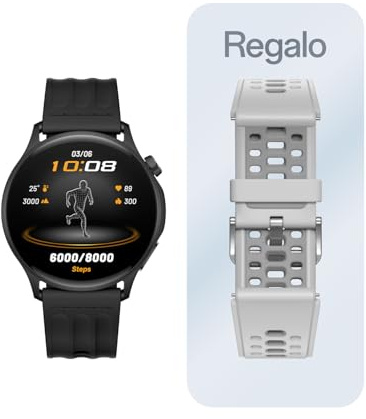 OPPO Watch S Smartwatch - Schermo AMOLED da 1,5, fino a 10 giorni di batteria, ECG, SpO2, oltre 100 modalità sportive, resistenza IP68, compatibile con Android e iOS, colore: nero