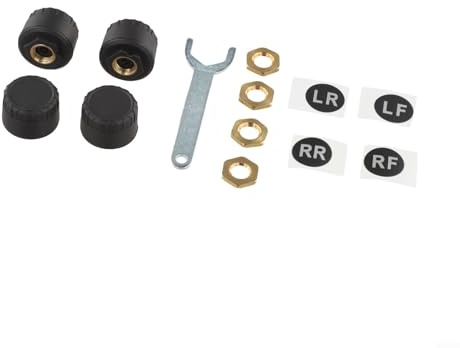 LumoCheefy TPMS Sistema di controllo della pressione degli pneumatici con 4 sensori esterni, display APP per pressione temperatura, IP67 impermeabile