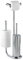 WENKO Set per WC con scopino Universalo cromo e portarotolo di riserva, accessori bagno completo, set da toilette