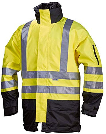Warnschutzparka 2 in 1 EN 471 Klasse 3 warngelb/blau Größe 4 (XL)