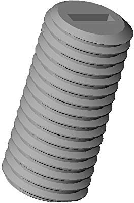 ajile - 20 pezzi - Vite senza testa, vite di fissaggio - M4 | Lunghezza L = 6 mm | PA6.6 Poliammide Plastica Nylon - Isolamento elettrico, Senza corrosione, Leggero