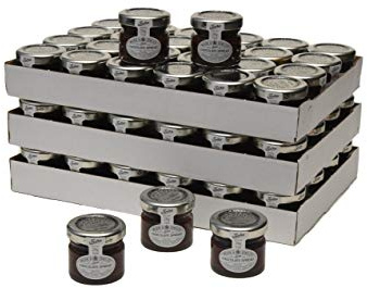 Wilkin & Sons Tiptree Chocolate Spread | 72 Pack of 28g Mini Glass jar Portion pots | Nut-Free | Palm Oil Free |Vegetarian, Coeliac, Friendly | Made in The UK