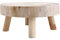 Keebgyy Holz-Pflanzenhocker, Niedriger Runder Topf-Blumenständer-Riser-Halter, Ständer für Mehrere Pflanzen, Moderner Pflanzenständer mit Warmes Braun M