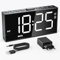 LED Wecker Digital mit Großen Zahlen, Digitaluhr mit Dual Alarm, USB/Type-C Wiederaufladbar, Helligkeit und Lautstärke Regelbar, Snooze, Wochenendmodus, Wecker Ohne Ticken für Zuhause, Büro, Kinder
