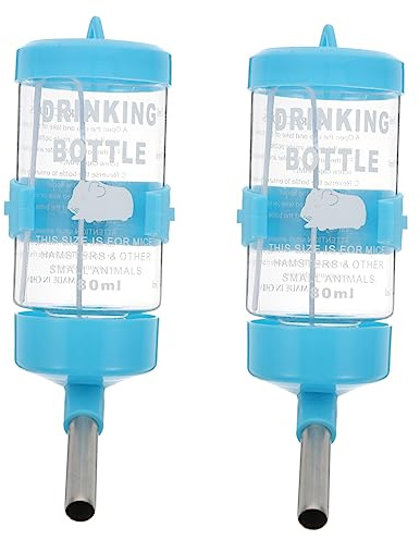 Toddmomy Bebedero Automático para Hámster Antidesbordante, Dispensador De Agua 80 Ml, Material Ecológico Duradero, para Mascotas Pequeñas como Hámsters, Conejos y Cobayas En Casa