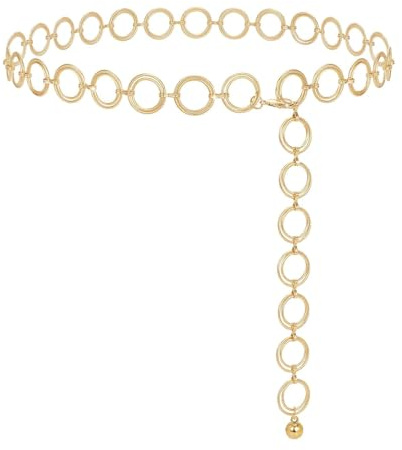 WERFORU Ceinture Chaine pour Femme Chaîne de Taille en Métal avec anneau en O Ceinture Réglable Western Bohème pour Robes et Jeans
