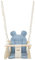 Kinderschaukel Babyschaukel Indoor-Schaukel Hängeschaukel Sitzschaukel Hängesitz (Muster: cremefarben, hellblau)
