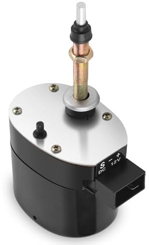 Motorino Tergicristallo in Metallo DC12V, Motorini Tergicristallo di Ricambio per Autoveicoli, Motore Tergicristallo 105° Campo di Tergitura Accessorio Universale per Trattori