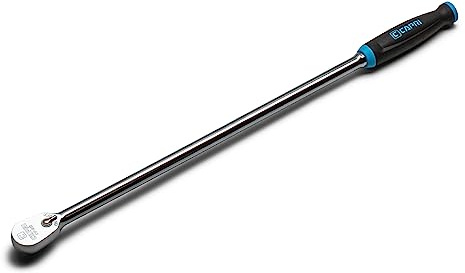 Capri Tools 3/8 in. Drive Fine 90-Tooth Extra Long Ratchet, Ergonomic Soft Grip, 20 in. Long