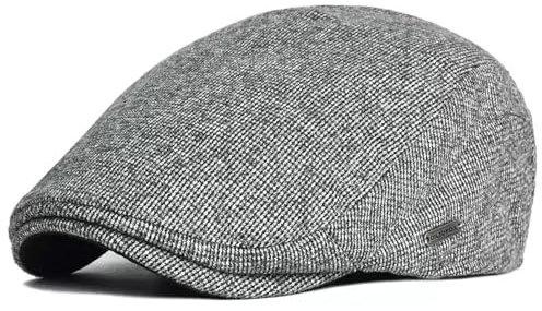 EKMTBJXY Schiebermütze Baskenmütze Herren Schirmmütze Baumwolle Barett Newsboy Driving Cabbie Cap Flatcap