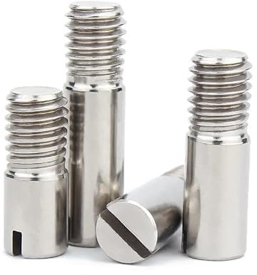 BCOMFY 4/5 PZ M2.5 Intaglio Cilindrico Perno Spina Filettatura Esterna Perno di Posizionamento in Acciaio Inox 304(12mm (5pcs))