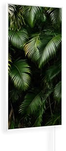 Könighaus pannello riscaldante a infrarossi - 600 Watt | 5 anni di garanzia | Doppia protezione surriscaldamento | Corpo ultrapiatto per 8-16 m² | Colore cornice: bianco | Motivo: 11. Tropicana