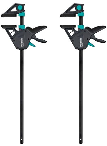 wolfcraft 2 Sargentos monomanual PRO MAX - 8662060 - El sargento de gran fuerza para las máximas exigencias profesionales