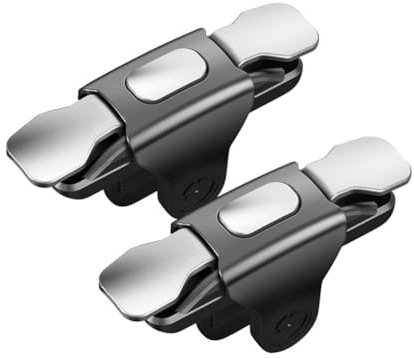 Vereen Mobile Game Trigger Mobile Game Trigger L1 R1 Aim Keys Game Controller Sensitive Phone Game Trigger for Smartphone Gaming 4-Finger Trigger