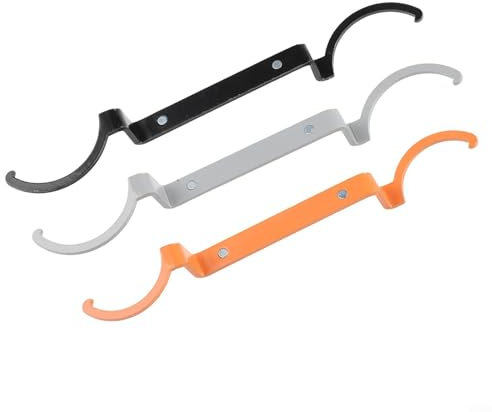 BlissfulAbode Juego de llaves de contratuerca de 3 piezas, diseño de desplazamiento para apretar y aflojar fácilmente tuercas de 1/2, 3/4, 1 pulgada