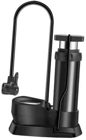 WEKADRIN Pompa a Piede per Bicicletta con Manometro Pompa Portatile Alta Pressione per Motorino E-bike Palloni e Gonfiabili Leggera e Compatta per Uso Outdoor