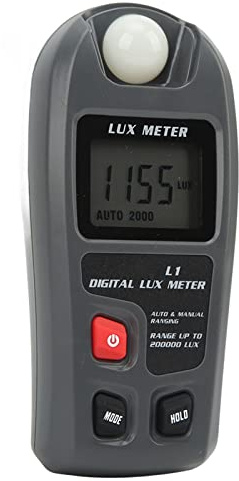 Marhynchus Digitaler Lichtmesser, Luxmeter-Beleuchtungsstärketester, LCD-Display, Automatische Abschaltung, Lichtmesser, und Photometer für Agrarforschung und Lichtsteuerung mit Breitem Test