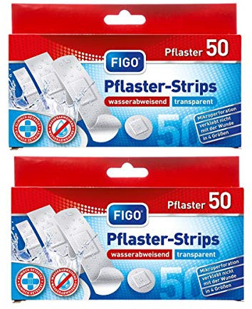 varivendo Notizblock + 2x 50er Figo Pflaster transparent = 100 Figo Wundpflaster