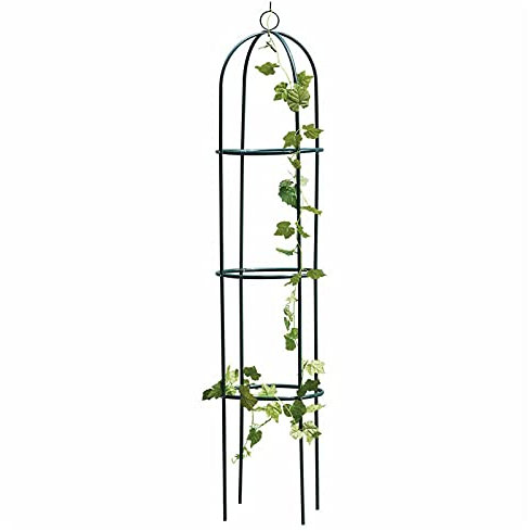 Denny Shop 1.9m Outdoor Garden Metal Obelisk Trellis Climbing Plant Support Frame by Crystals® (1)