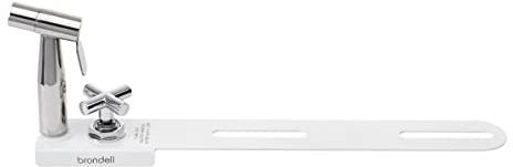 Brondell Bidet - CleanSpa Luxury Hand-Held Bidet and Mounted Holster with Integrated Shut Off in White