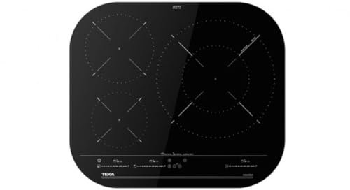 TEKA Placa de Inducción 60 cm, 3 Zonas, Touch Control Multislider, Power Plus, Zona Paellera XL, Stop & Go, Acabado Cristal Redondeado, Vidrio Cerámico, IKC 63320 MSP