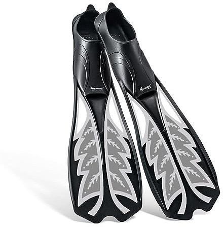 OLYSPM Schwimmflossen Taucherflossen Flossen Erwachsene mit Rutschfester Sohle und Doppeltem Drainagedesign,Schnorchelflossen zum Schnorcheln,Schwimmen,Tauchen Training