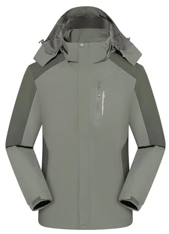 Taoyoule Chaquetas Impermeables para Exteriores para Hombre Abrigo Ligero para La Lluvia Senderismo Ciclismo Chaqueta Cortavientos Ropa Deportiva para Primavera y Otoño
