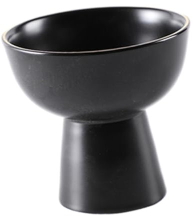 Mikinona Elegante Ciotola Da Dessert in Ceramica Alta - Ciotola A Forma Di Riccio Di Mare in Stile Giapponese - Alta Per Una Facile Maneggevolezza - Uso Multiuso