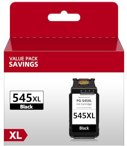 545XL Schwarz Replacement für Canon 545, Druckerpatronen 545 Ersatz für Canon TS3350 Patronen Schwarz für Pixma MG2500 MG2950 MG2550S MX495 TR4550 TR4551 TS3150 TS3151 MG2450 (1 Pack)