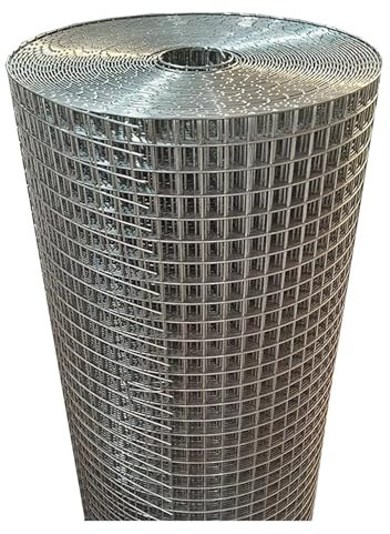 VXHCS Rollo de Valla de Alambre Galvanizado, Malla de Alambre, Agujero de Malla 13mm Rejilla Metálica para Jardín de Seguridad Cercado de Alambre de Gallinero(2.3x9.8ft/0.7x3m)