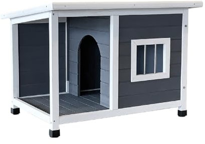 Gardiun Caseta de Perro Pequeño Dona 85x58x60 cm Acceso Frontal - Superior con Tela Asfáltica | Dimensión Puerta 23x35 cm