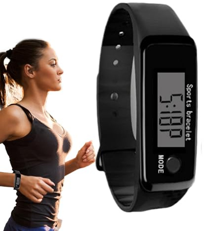 Orologio da donna con contapassi, contapassi, impermeabile, distanza calorie, contapassi, dispositivi indossabili da polso intelligenti per corsa, contapassi elettronico a LED
