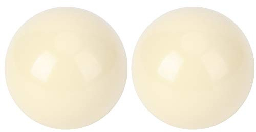 Qqmora 2st Professional Standard White Snooker Pool Cue Balls Gjorda Av Hållbart Syntetiskt Harts Slät Yta Bra för Biljardträning och Spel 5,72 Cm 2,25in Diameter