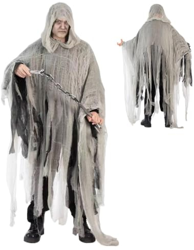 Halloween cape skrämmande retro gotisk cosplay-kostym för fester | Medeltida renässanskappa med huva för semestertemafester, scenföreställningar och