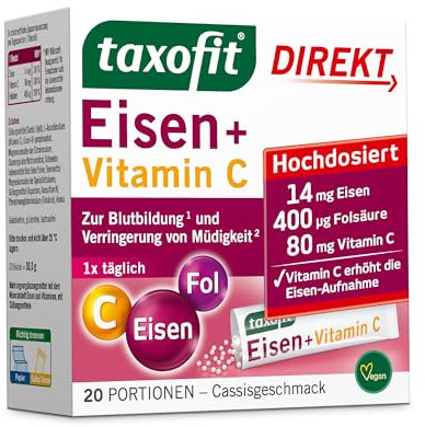 taxofit Eisen+Folsäure Direkt-Granulat 20 Stück