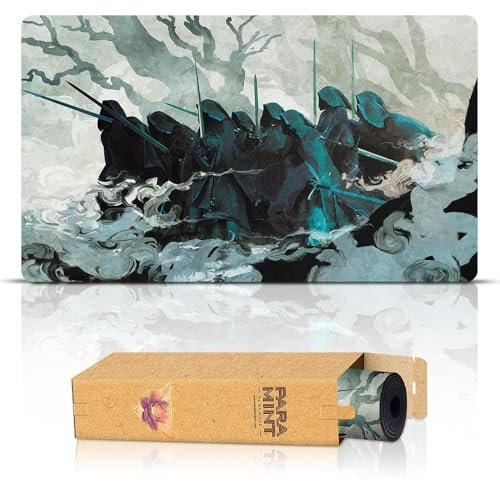 Paramint The Nine (Genähte Kanten) - Der Herr de Ringe Spielmatte - Kompatibel mit Magic: The Gathering Spielmatten - Spielen Sie MTG, YuGiOh, TCG - Originelle Designs und Zubehör