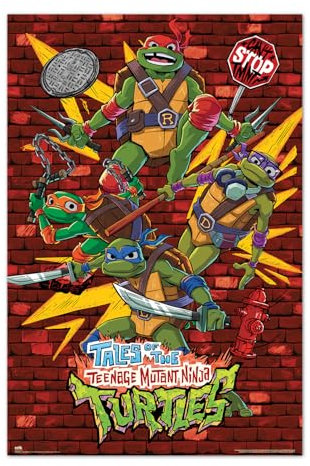 Grupo Erik Teenage Mutant Ninja Turtles Poster - 36 x 24 inches / 91.5 x 61 cm - Shipped Rolled Up - Cool Posters - Art Poster - Posters & Prints - Wall Posters
