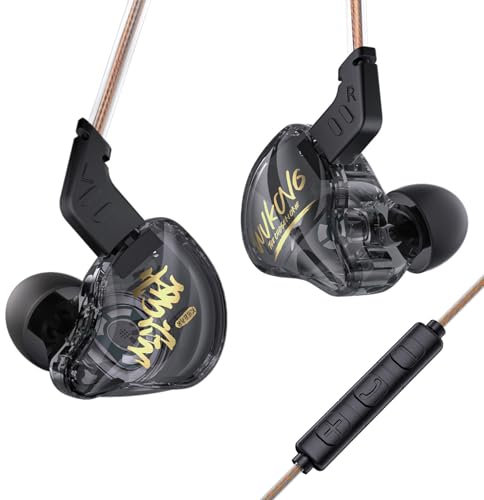 Yinyoo KBEAR MONKIE K01 - Auriculares para Juegos con Cable, 1DD, Ligeros, con Enchufe de 3.5 mm, Graves inmersivos HiFi, Auriculares con Cable compatibles con PC, PS5, Xbox, Switch