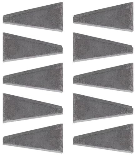 Juego De 10 Cuñas De Hacha De Acero Carbono para Reparación E Instalación De Hachas, Prácticas Herramientas De Cuña De Martillo De Metal para Hogar.