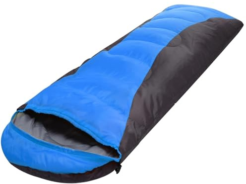 Sacco A Pelo Sacco a pelo da esterno a caldo campeggio 4 stagioni impermeabile con custodia for, escursionismo, viaggi, avventure all'aria aperta(Blue 1300g)
