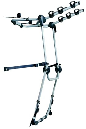 Mont Blanc Porte-vélos sur hayon Rear Trail Hatch H - Support vélo Voiture arrière, 3 vélos, Charge 45 kg, Blocs Cadres indépendants, pré-monté, Plaque immatriculation Visible