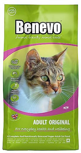 Benevo Vegan Cat Food Dry (2kg) Unlock The Power Of Plant Based Nutrition, With Essential Nutrients & Vitamins A, B, D, E & K, Award Winning Dry Cat Food, Approved By PETA & Vegan Society UK