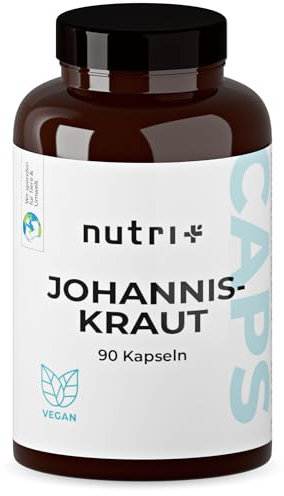 Johanniskraut Extrakt Kapseln mit Hypericin - hochdosiert & vegan - Johanniskrautextrakt 90 Kapseln ohne Zusatzstoffe - St. John’s Wort Extract aus Hypericum perforatum