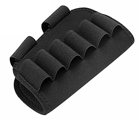 Gexgune Tactical 6 Round Shotgun Culata Munición Titular 12/20 Ga Bullet Carrier Militar Caza Airsoft Rifle Butt Stock Cartucho Bolsa