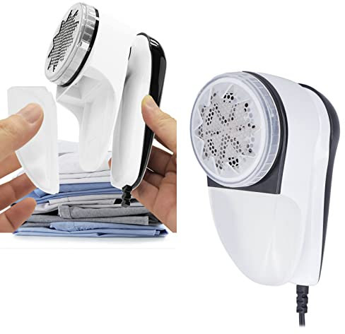 Levapelucchi Elettrico, Lama in Acciaio a Sei Lame in Acciaio Inossidabile, Alimentatore in Linea, Levapelucchi per Vestiti (Spina UE 220V)