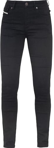 John Doe Motorradjeans Ruby Lady XTM Monolayer Damen Motorradhose Slim Fit, Black, 31/32