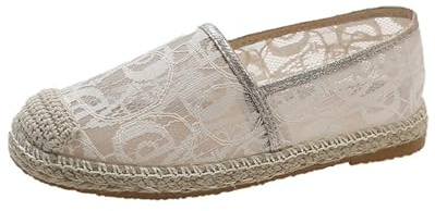Ballerinas Women's Black Mesh Breathable Casual Shoes Women's Hollowed Comfortable Pumps Shoes Classic Low Shoes Lace Toe Walking Shoes Without Laces Health Shoes, beige, 4 UK