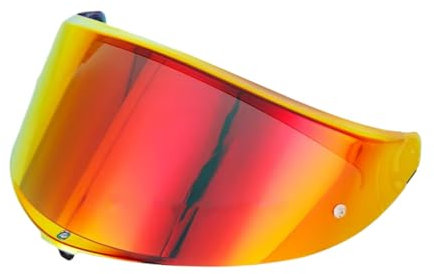 Guajiro - Visera Casco Compatible con AGV K6 - Pantalla Policarbonato Reforzado preparado para Pinlock (Rojo)