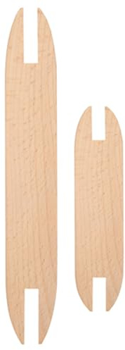 KooingTech Telar a mano, barcos telares, 2 piezas de madera para agujas de tejer, alfombras, fabricación de herramientas de manualidades